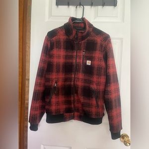 Carhartt Plaid Sherpa Zip Jacket